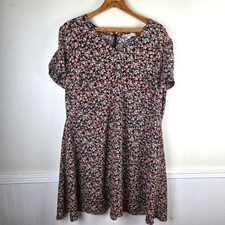 Women's Loft Plus Little Floral Print Midi Dress Size 24