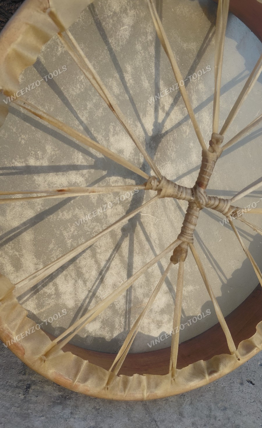 Native Style 18 Inch Shamanic Drum Cowhide Frame Spiritual Healing Tool