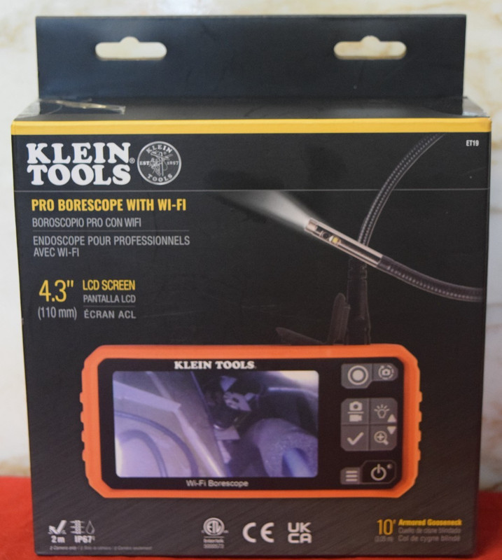 Klein Tools ET19 Wi-Fi Borescope Inspection Camera