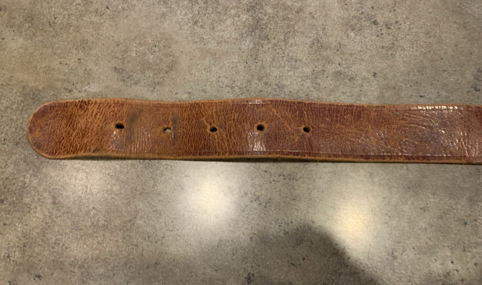 Vtg Leather Ammo Belt Size 40 Holds 25 Unsure Of Cal Been Used And Well Loved