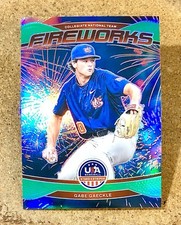 2026 Panini Stars & Stripes Prizm USA Fireworks Silver Prizm Gabe Gaeckle #4