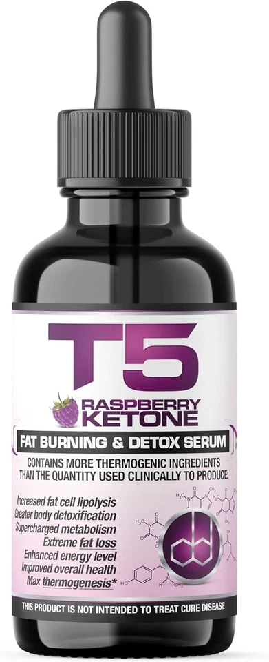 Effective Raspberry Ketone Serum with T5 - 30ml Detox Drops | Vegetarian Safe - Image 2 of 4