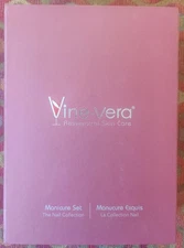 VineVera Skin Care Manicure Set Cuticle Oil, Lotion, Nail File & Buffer OPEN BOX
