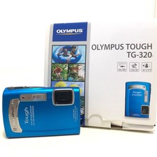 OLYMPUS TOUGH TG-320 Blue Compact Digital Camera Tested Working Japan