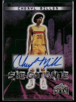 Cheryl Miller 2024-25 Leaf Metal She Got Game Auto 1-Jan #SGG-CMI