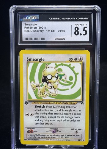 Smeargle (1st Edition) graded CGC 8.5 for sale on eBay