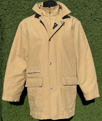 Fay Two Layer Zip In Liner Field Jacket Coat Size M Utility