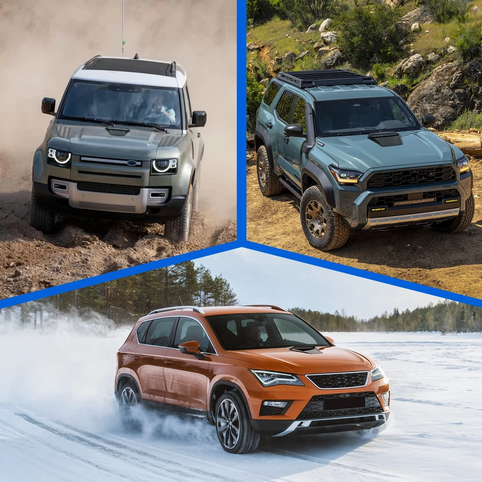 For Ford Escape Front Flow Air Intake Outlet Hood Scoop Vent Cover Decorative - Image 2 of 4