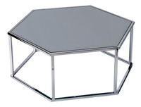 Grauer Couchtisch Aus Edelstahl Modern Elegant