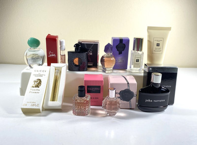 Luxury Brands 10 pc TRAVEL SIZE (Mini) Eau De Parfums, EDT, Cologne+ Lot #1