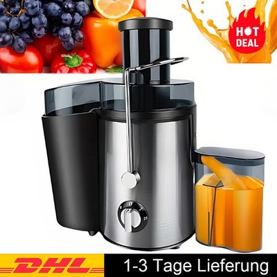 Entsafter Für Obst Und Gemüse Aus Edelstahl 800W Elektrische Saftpresse 500ml