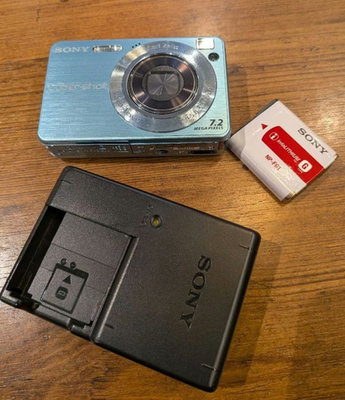 Sony Cyber-shot Blue DSC-W120 7.2MP 4x optical zoom Digital Camera