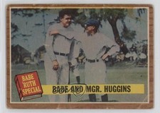 1962 Topps Special Babe Ruth Miller Huggins and Mgr #137 HOF 0zv5