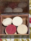 1920's/30's Poker Chips Golfer In Knickers  In Brass Wood Box  — photo 2
