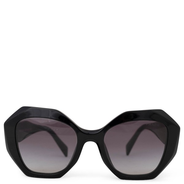73782 authentische PRADA Sonnenbrille schwarz Acetat geometrisch SPR16W