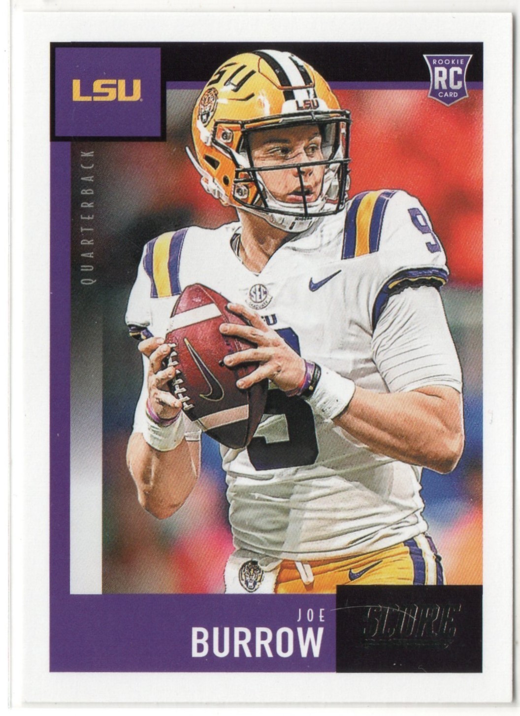 Joe Burrow 2020 Panini Score Rookie Card #360