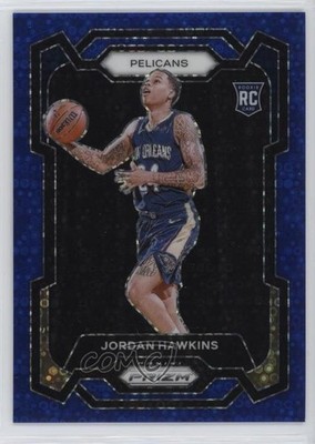 2023-24 Panini Prizm Fast Break Blue 79/150 Jordan Hawkins #130 Rookie RC 14cm