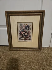 "June" From Robert Furbers Twelve Months Of Flowers Print Framed