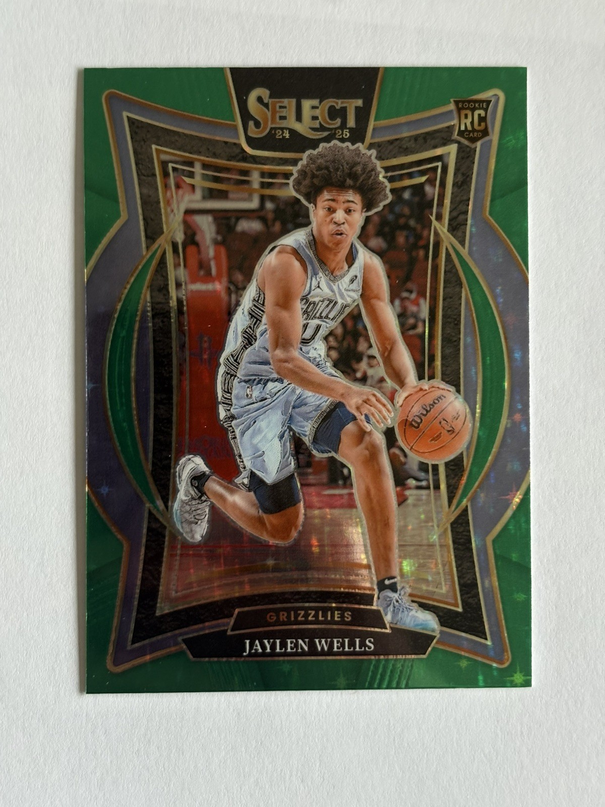 2024-25 Panini Select - Concourse Jaylen Wells #79 Green Stars Prizm (RC)