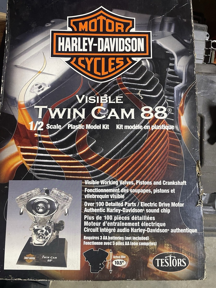 Harley Davidson Visible Twin Cam 88 Testors 1/2 Scale Model Kit | eBay