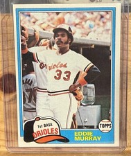 Eddie Murray 1981 Topps Baltimore Orioles #490 HOFer Sharp Corners! 🔥