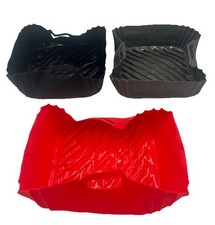 Paquete de 3 forros de silicona para freidora de aire, forros cuadrados reutilizables para cesta para freidora de aire