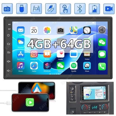 7 Inch Double 2Din Car Stereo Radio Android GPS Wifi Touch Screen MP5 Player 64G