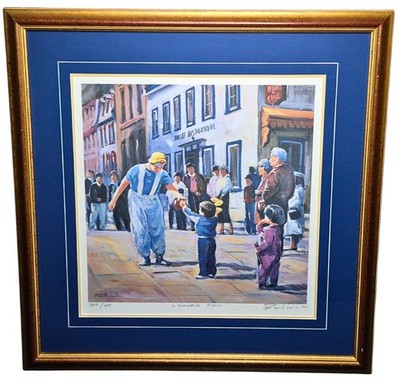 Raynald Leclerc Pencil Signed Lithograph Print 337/475 IAF Framed Canadian Art