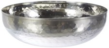 511023 Saladier Inox Martelé Diamètre 25 cm, Argent