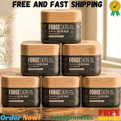 FORGE SKIN  Wrinkle Defense Beef Tallow Balm for Men [TALLOW-BASED] Moisturiz