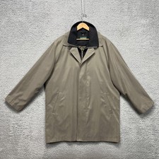Lauren Ralph Lauren Coat Mens Large Microfiber Overcoat Removable Quilted Lined