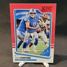 2018 Panini Score Football - Matthew Stafford #104 Red..Detroit Lions NFL Card