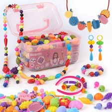 Bemiton Regalo de Cumpleaños Ideal para Niñas de 3 4 5 6 7 - Cuentas Pop Fabricación de Joyas