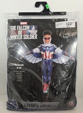New Disney Marvel Avengers Captain America Halloween Costume Boys M 8 - 10