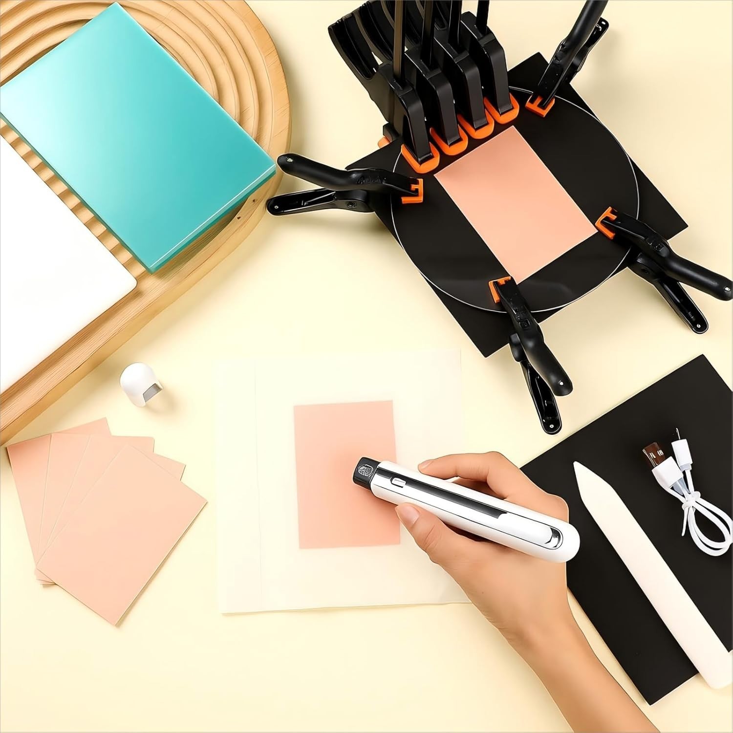 LemonRoad 52 Pcs Trade Card Flattening Kit Sports Card Repair Care Cleaning T