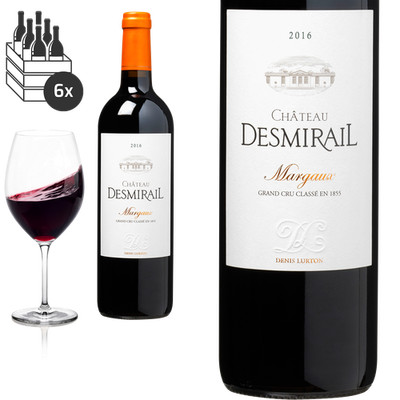 12er Karton 2016 Margaux Château Desmirail Grand Cru Classé  Rotwein