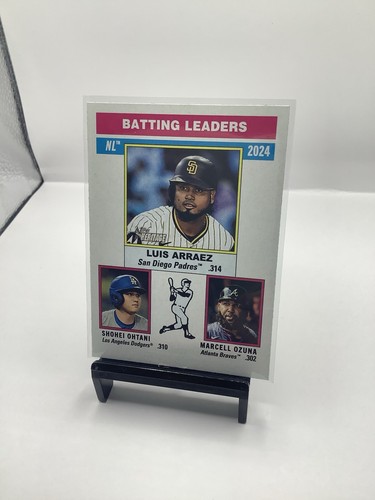 2025 Topps Heritage - League Leaders Shohei Ohtani, Marcell Ozuna, Luis...