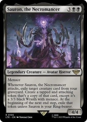 MTG Magic the Gathering Herr der Ringe Sauron the Necromancer 106 rare