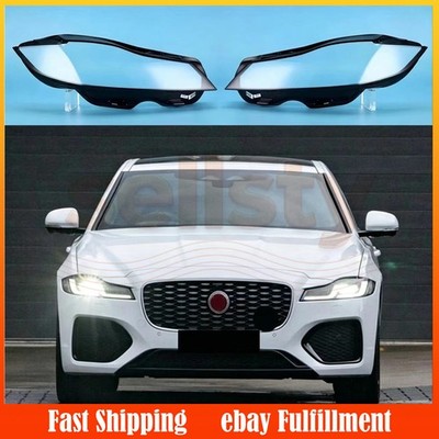 For Jaguar F-Pace 2021-2026 Both Side Headlight Clear Lens Cover Replace + Glue