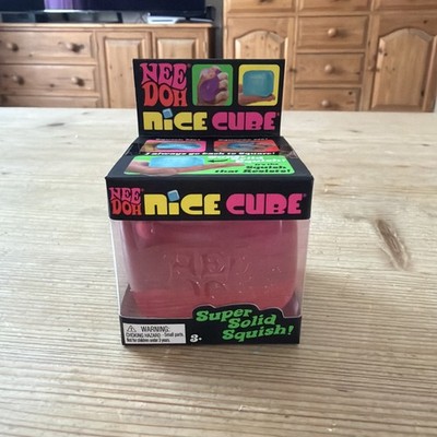 NeeDoh Nice Cube Purple | Original Schylling | Super Solid Squish Nee Doh