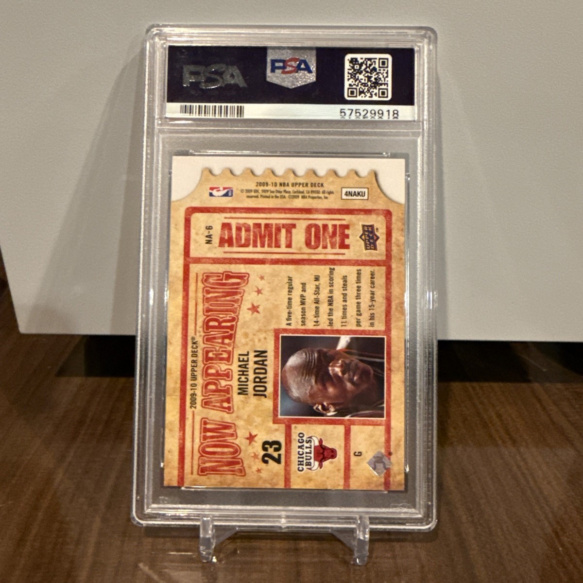2009-10 Upper Deck - Now Appearing Michael Jordan #NA-6 for sale 