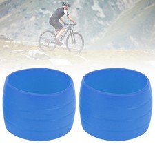 (A Pair Blue) Road Bike Handlebar Tape Fixing Loops Bicycle Anti Skid|