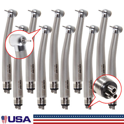 10x SANDENT NSK Pana Max Style Dental High Speed Handpiece Air Turbine 4 Hole M4