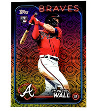 Forrest Wall 2024 Topps Summer Holiday Parallel Rookie Card #391 Atlanta Braves. rookie card picture