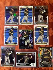 Samuel Zavala Padres Prospect, Bowman Chrome, Refractor, Power-Up Refractor,base