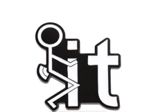 F IT Enamel Lapel Pin Funny Quotes