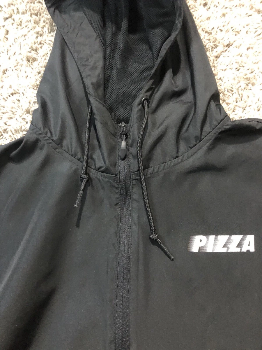 Pizza skateboard windbreaker jacket zip Palace skateboard logo