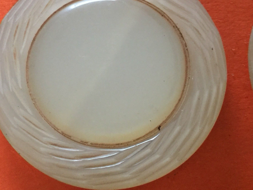 3 Large Vintage Mother Of Pearl Celluloid Buttons Cream - Picture 6 of 10