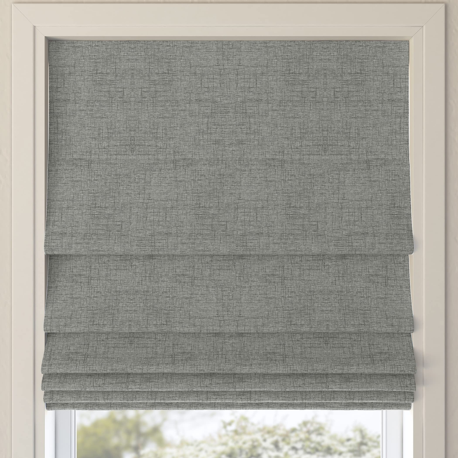 Sun Zero Seraphina Textured Total Blackout Cordless Roman Shade 33