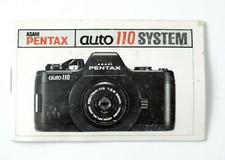 Pentax Auto 110 System - Genuine Original - User Instruction Manual - Booklet